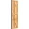 Ekena Millwork Framed Board-n-Batten Shutters w/Z-Bar, Rough Sawn Western Red Cedar, 21 1/2W x 63H, PR RBF06Z21X063RWR - alternate 4